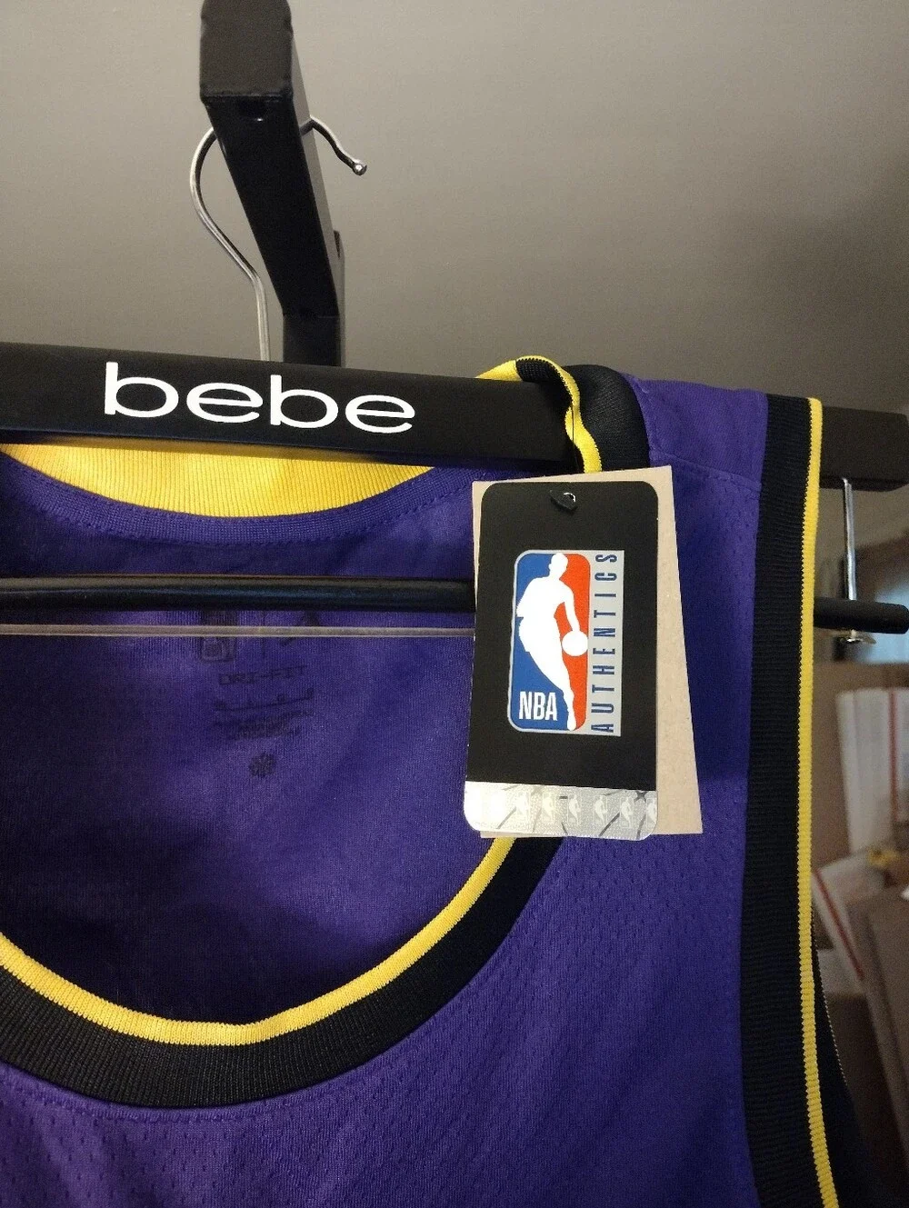 NWT Los Angeles Lakers #4 Dalton Knecht Purple Basketball Jersey by Jordan Large